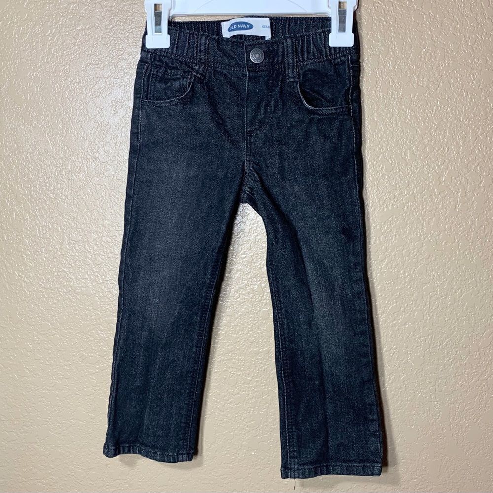 Old Navy toddler boy black straight jeans‎